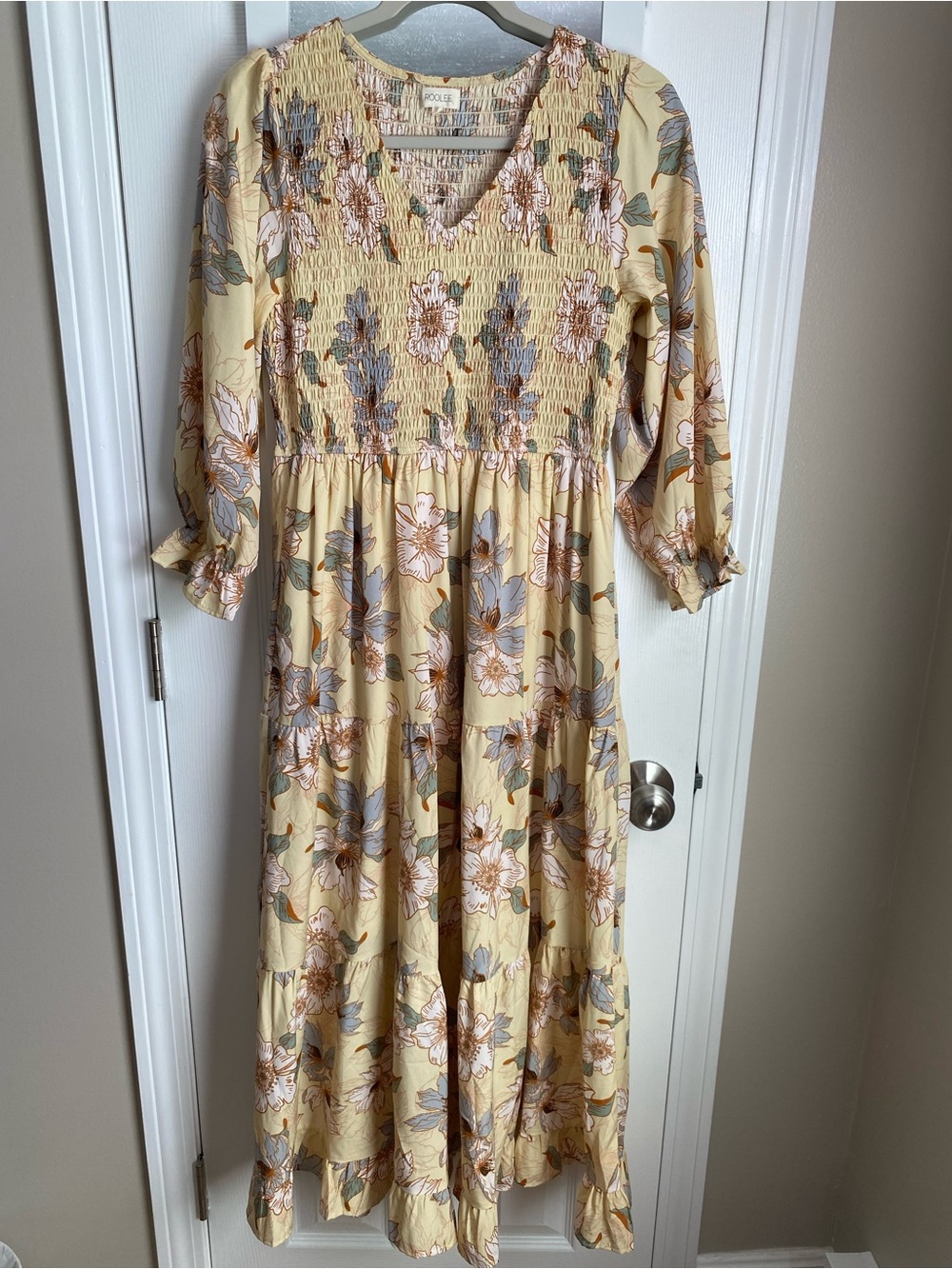Roolee Smocked Midi dress